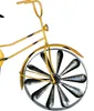 DanDiBo Záhradná zástrčka Kovový bicykel XL 160 cm Žltá Náhľad obrázku produktu 4