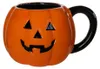 Grinsende Halloween Kürbis Tasse mit schwarzem Henkel 500 Produktbild-Vorschau 1
