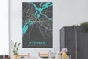 MuchoWow® Poster Blau - Deutschland - Karte - Stadtplan - Produktbild-Vorschau 2