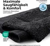 etérea Badteppich Kiara Baumwolle Uni , 70x120 cm Schwarz Produktbild-Vorschau 4