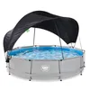 An above-ground swimming pool with a sunshade canopy. Náhled obrázku produktu