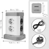 Duronic ET8C Mehrfachsteckdose | Steckdosenwürfel mit 3 USB Produktbild-Vorschau 2