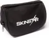 A black pouch with a logo on it, isolated on a white background. Anteprima dell’immagine prodotto