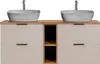 Doppelwaschtisch 140.8cm Adriel mit 4 Schubladen, Beige Produktbild-Vorschau 3