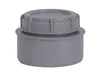A gray plastic end cap with a screw-on cap. Anteprima dell’immagine prodotto