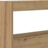 LED-Kopfteil mit Ablagen Artisan-Eiche 180x17x102 cm Produktbild-Vorschau 8