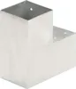 vidaXL Post Connector 4 ks. Tvar L Pozinkovaný kov 101 x Náhľad obrázku produktu 4