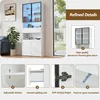 Sweiko 70x30x200cm Vitrine,Vitrinenschränke Mit Schubladen Produktbild-Vorschau 14