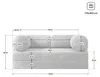 Masseno Schaumstoffsofa ALVIO mit Schlaffunktion, Produktbild-Vorschau 6