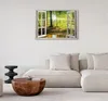 Italienischer Leinwand Leinwandbild - Window: View on Produktbild-Vorschau 4