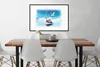 MuchoWow® MuchoWow® Gerahmtes Poster Boot - Wasser - Möwe Produktbild-Vorschau 3