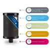 A water filter cartridge is shown next to a diagram illustrating the substances it removes. Produktbild-Vorschau