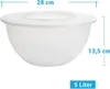 2 Stk. Rührschüssel mit Deckel 5L Schüssel Salat Kunststoff Produktbild-Vorschau 2
