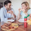 Piatto da pizza Relaxdays, bambù naturale, Ø 32 cm, vassoio Anteprima dell’immagine prodotto 3
