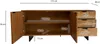 WOHNLING Sideboard 175x76x40 cm Akazie Massivholz Kommode Produktbild-Vorschau 3