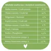 A table of analytical constituents for pet food, presented in a green and white color scheme with a heart icon at the bottom. Podgląd zdjęcia produktu