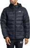 A man wearing a black hooded puffer jacket. Produktbild-Vorschau