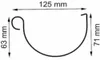 Kunststoff Dachrinnenset 302Bx für Pultdach/Flachdach Produktbild-Vorschau 3