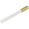 A single cleaning brush with a brass ferrule and white bristles, isolated on a white background. Produktbild-Vorschau