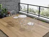 Gartentisch klappbar - D. 60 cm - Metall in Eisenoptik - Produktbild-Vorschau 5