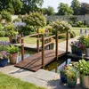 COSTWAY Gartenbrücke mit Geländern, Teichbrücke Zierbrücke Produktbild-Vorschau 8