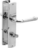 Türbeschlag 1383 Helena LS WC Chrom Türdrücker Türklinke Produktbild-Vorschau 1