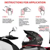 Aufkleber Rennnummer für Motorrad "4" Trikolore 65 x 85 mm Produktbild-Vorschau 3