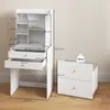 Tavolino da trucco HOMCOM, con specchio, sgabello, Anteprima dell’immagine prodotto 3