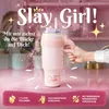 Paris Hilton  pinke Edelstahl Trinkflasche mit Produktbild-Vorschau 2