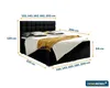 Deine Möbel 24 Boxspringbett CLAUDIA 180x200 cm Inari 100 Produktbild-Vorschau 6