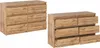 Kommode mit 6 Schubladen Wotan Eiche 100x33,5x71,5 Produktbild-Vorschau 6