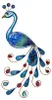 LED Solar Wanddeko PFAU - 6 kaltweiße LED - H: 52cm - Produktbild-Vorschau 4