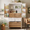 Sweiko keukenkast (80x40x140cm), hoge keukenbuffet, Productafbeelding-voorbeeld 3
