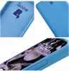 A collage of images showing a blue phone case and a phone screen. Produktbild-Vorschau