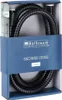 A black shower hose is displayed in its retail packaging. Náhľad obrázku produktu