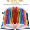 Dokumentenmappe 24 Fächer A4/Brief Organizer mit Etiketten Produktbild-Vorschau 4
