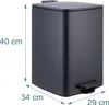 Relaxdays Kuchynský odpadkový kôš, 20 l, automatické Náhľad obrázku produktu 4
