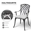 Avestar 3tlg Gussaluminium-Garten-Bistro-Set mit Kissen, Produktbild-Vorschau 4