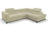 A beige sectional sofa is shown against a white background. Voir les images du produit