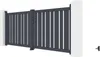 Doppelflügeltor aus Aluminium 3m VEYMONT H.120cm grau Produktbild-Vorschau 4