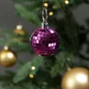 Christbaumschmuck Discokugel - Spiegelkugel 5cm  - Weihnachtskugel - 5x5mm Spiegel - pink - 12St. Produktbild-Vorschau