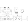 Mexen G00 Thermostat-Set, Winkel/Gerade mit Abdeckung S, Produktbild-Vorschau 3
