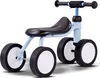 A light blue balance bike with black handlebars, seat, and wheels, shown against a white background. Náhled obrázku produktu