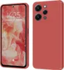 A product shot of a red phone case, shown from the front and back. Produktbild-Vorschau