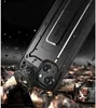 A black phone case is shown falling onto rocks, emphasizing its durability. Produktbild-Vorschau