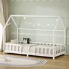 ML-Design Kinderbett 90x200cm mit Rausfallschutz, Dach & Produktbild-Vorschau 1