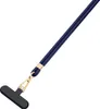A dark blue lanyard with a gold clasp and a black T-shaped connector. Produktbild-Vorschau
