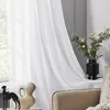 Deconovo zasłona oczkowa lniana przezroczysta biała 240x140 Podgląd zdjęcia produktu 5