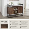 Buffet Oldham 100 x 38 x 80,5 cm - Bois foncé industriel, Voir les images du produit 2