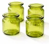 Windlicht Glas gerillt 8x9cm 4er Set grün Produktbild-Vorschau 7